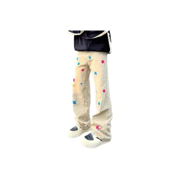 NEAR HERE Jeans Unisex Yellow Mud