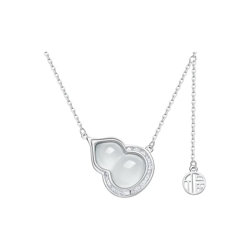 CHINA GOLD Chalcedony Jade Necklaces Women's-0