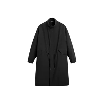 ZARA Trench Coats Men Black