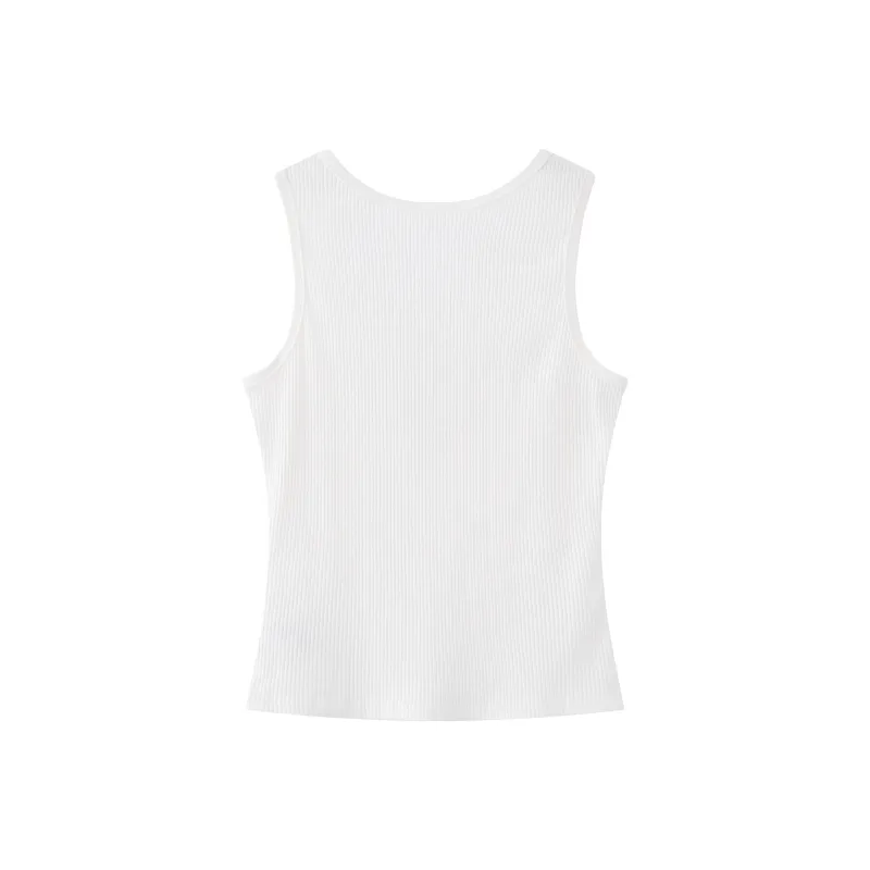 ZAZN Tank Tops Women's White-1