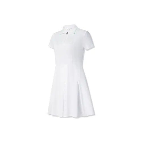 FILA Golf Series Short Sleeved Dress Women's Jade White WT