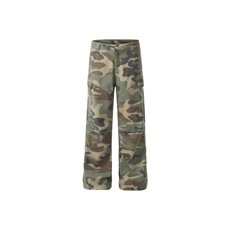 YINLEI Casual Pants Unisex Camouflage-0