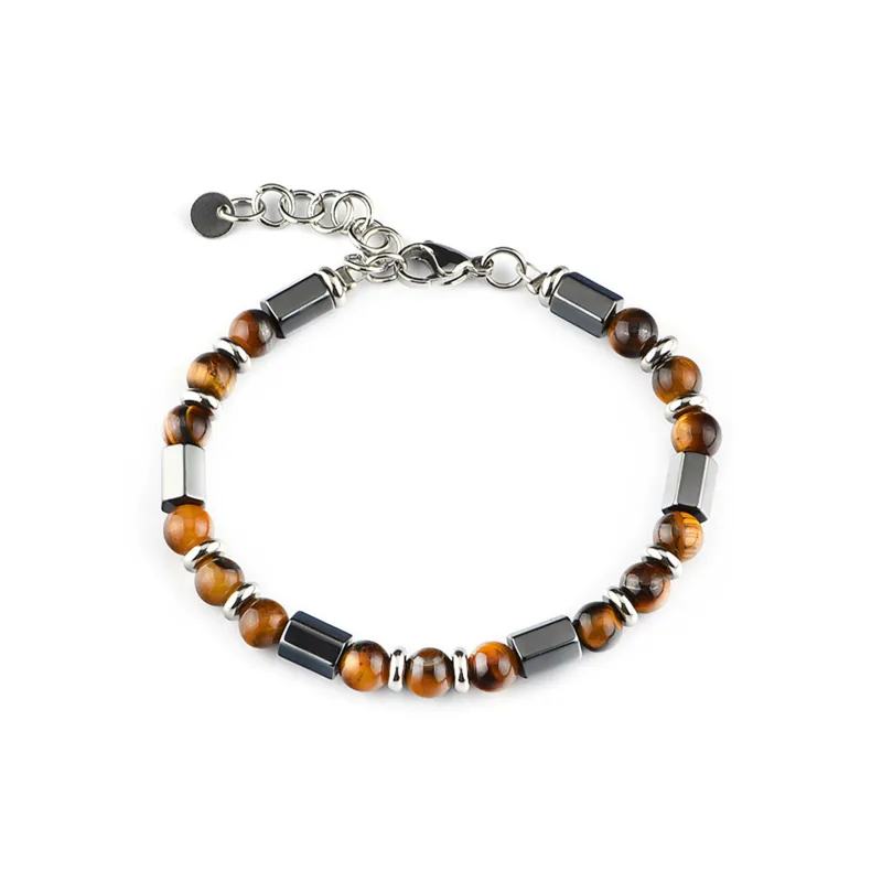 MUXIANG Tiger's Eye Stone Bracelets Unisex-0