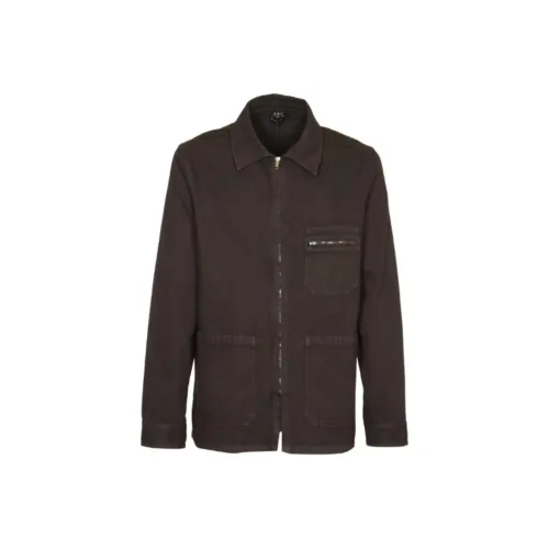 A.P.C Connor Zipped Denim Jacket