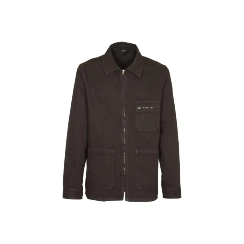 A.P.C Connor Zipped Denim Jacket-0