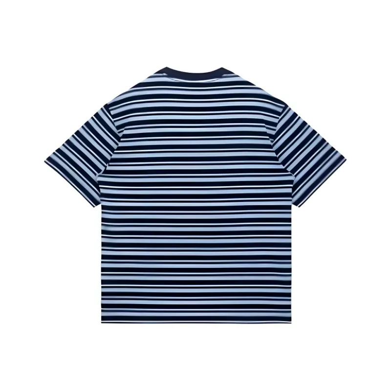 TGWALL Knitwear Unisex Blue White Stripes-1