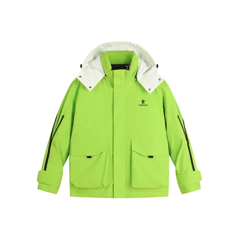 ROBINHOOD Warm Cold Resistant Water Resistant Water Repellent Rainproof Windproof Windbreaker Jacket Unisex-12