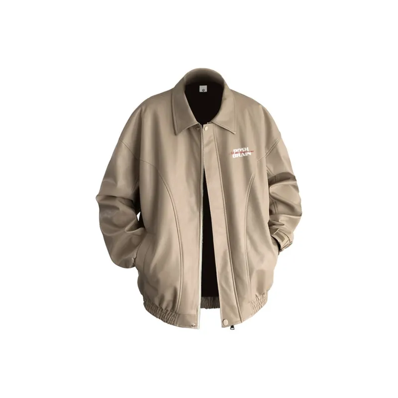 Poshbrain Leather Jacket For Fall And Winter Unisex-5