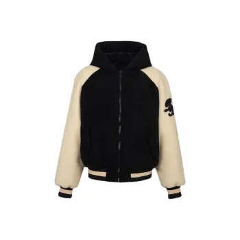 BALMAIN Hooded Zip Up Reversible Jacket