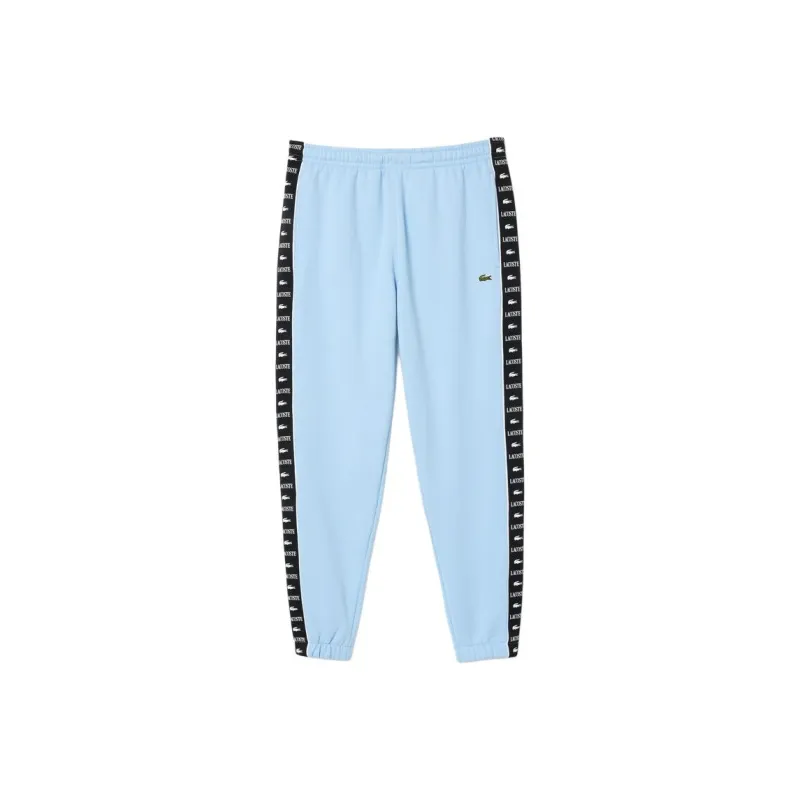LACOSTE Knitted Sports Pants Men's Light Blue-0