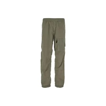 STONE ISLAND Logo Patch Straight Leg Trousers