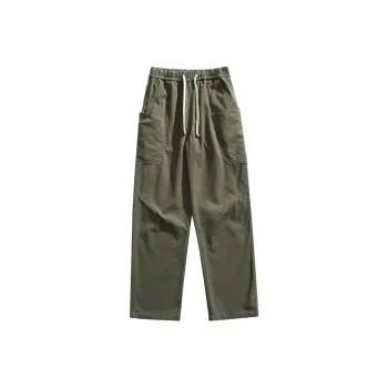 GSUE Casual Pants Unisex Army Green