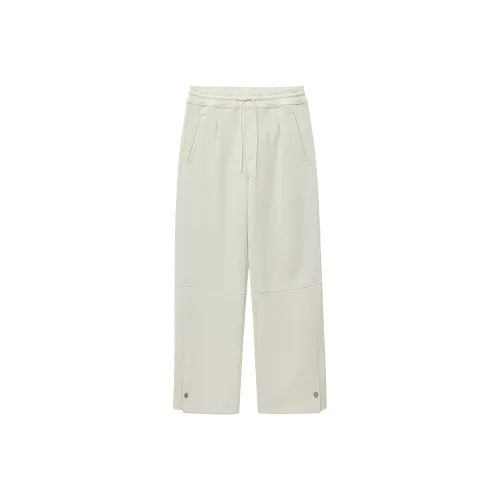NANS STUDIO Straight Thickened And Fleece Lined Casual Pants Men's