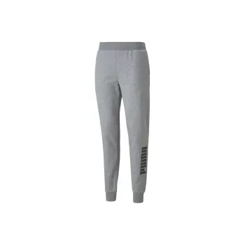PUMA POWER LOGO SWEAT Knitted Sports Pants Men's Gray