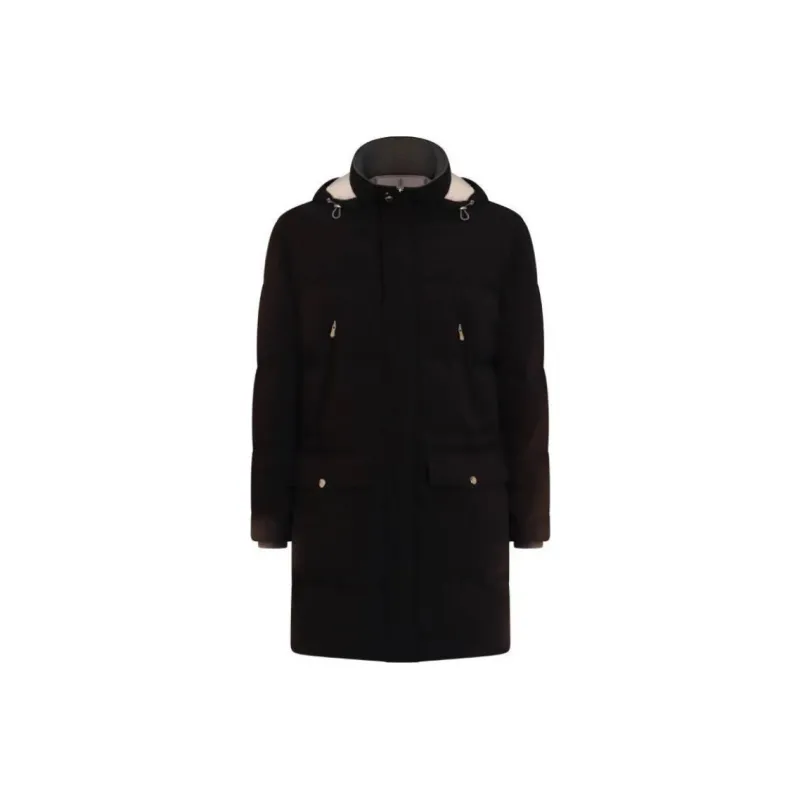 Brunello Cucinelli Hooded Mid Length Down Jacket-0