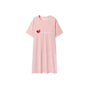 FENTENGCARE Nightgown Women's Pink
