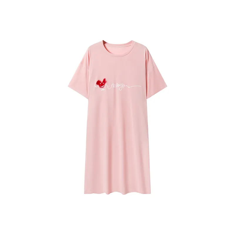 FENTENGCARE Nightgown Women's Pink-0