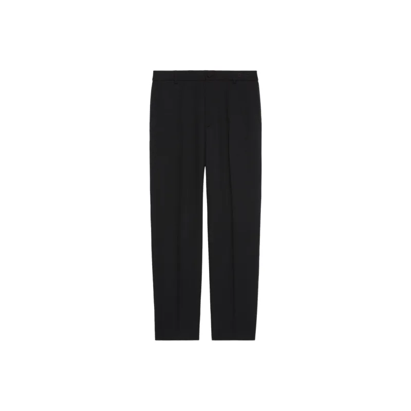GUCCI Piped trim Cropped Trousers-0