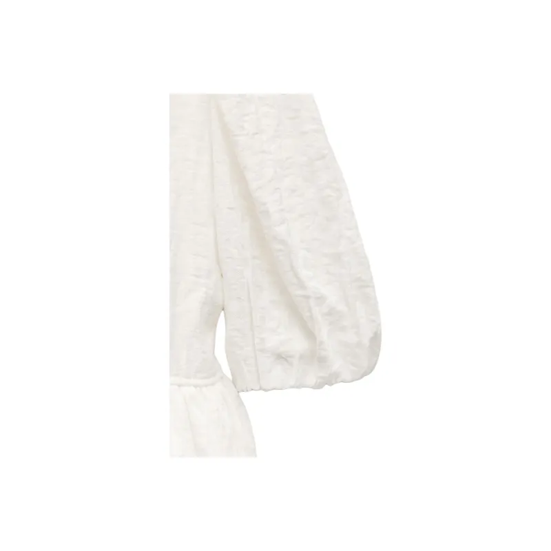 ZARA Short Sleeved Dresses Women's White-2