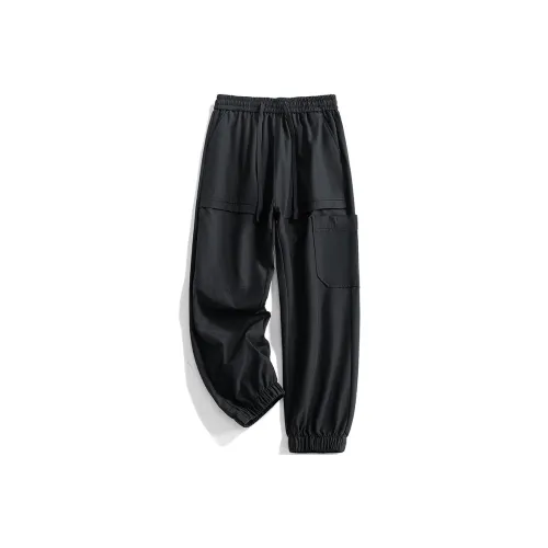 HCHUICHENG Casual Pants Unisex Caramel