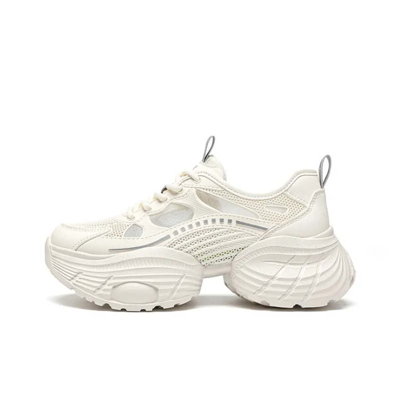 ZHR Small Round Pendant Coverage Abrasion Resistant Low Top Chunky Sneakers Women's-0