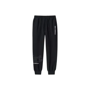 FAIRWHALE Casual Pants Unisex Pure Black
