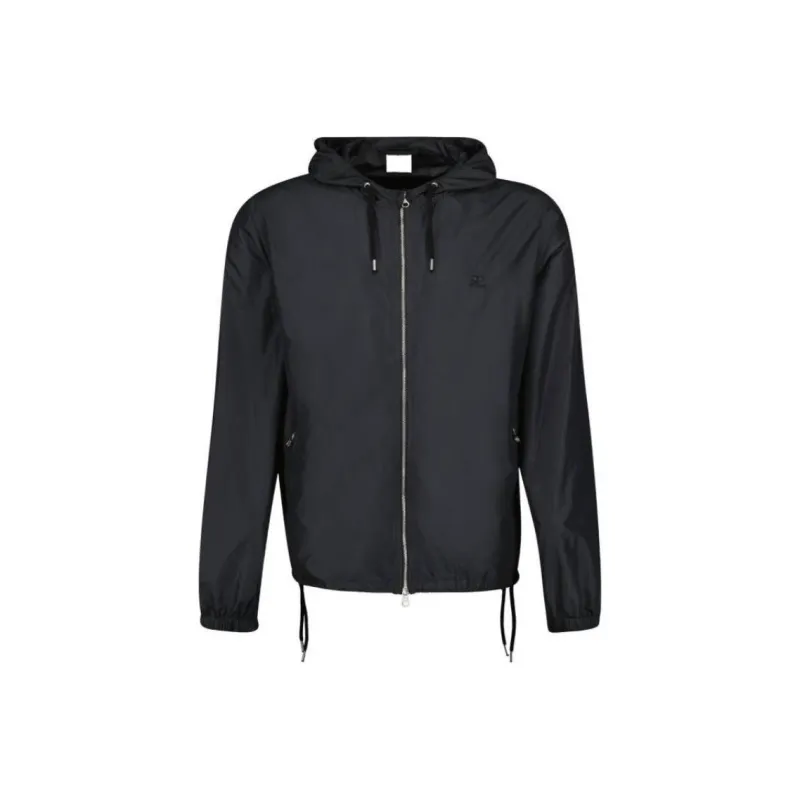 Courrèges Logo patch Hooded Windbreaker-0
