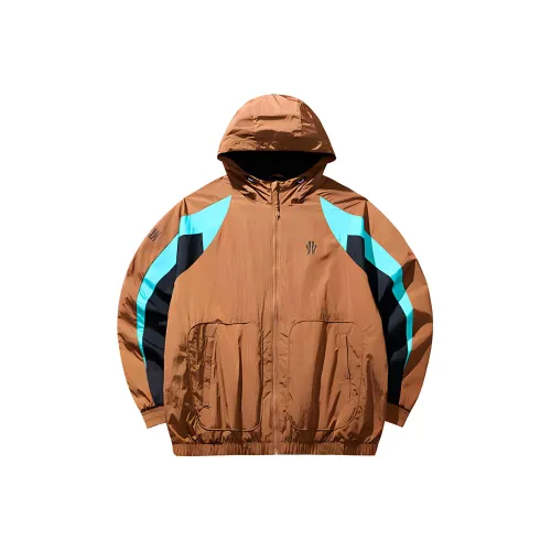 Anta Basketball Collection Trench Coat Unisex Luxurious Brown
