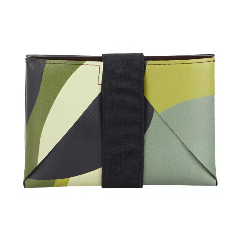 MARNI Fabric Card Clip Wallet Coin Purse Card Holder Men's Light Coffee-3