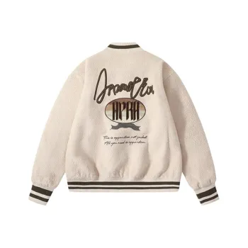 Apparition Baseball Jacket Unisex Antique White