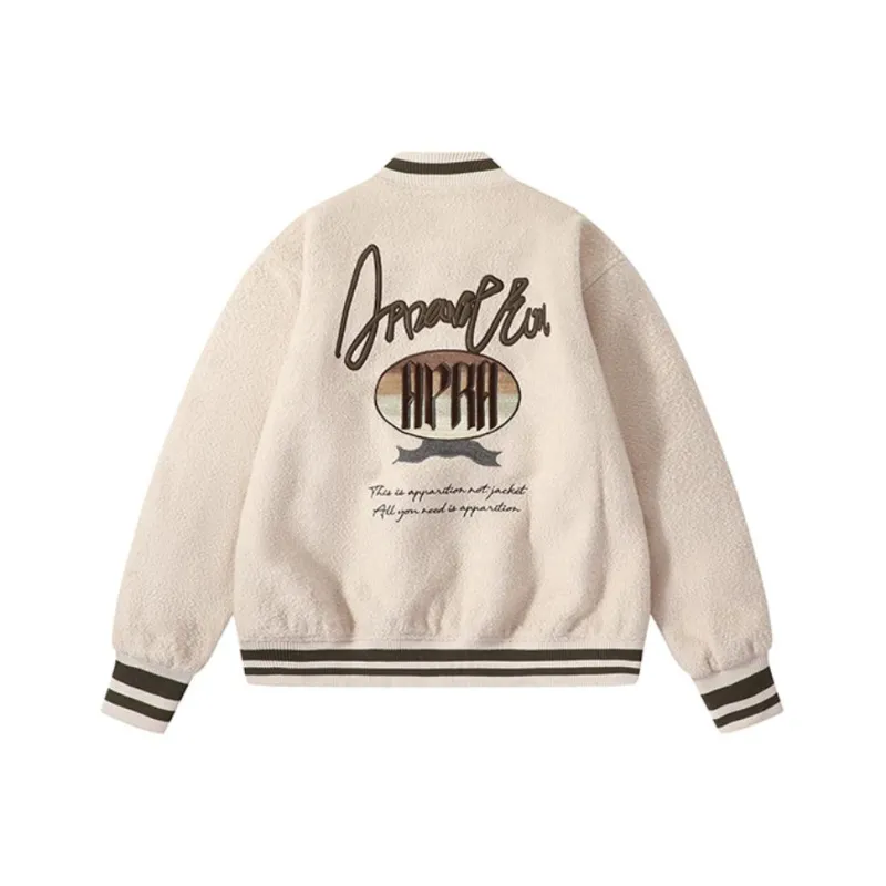 Apparition Baseball Jacket Unisex Antique White-0