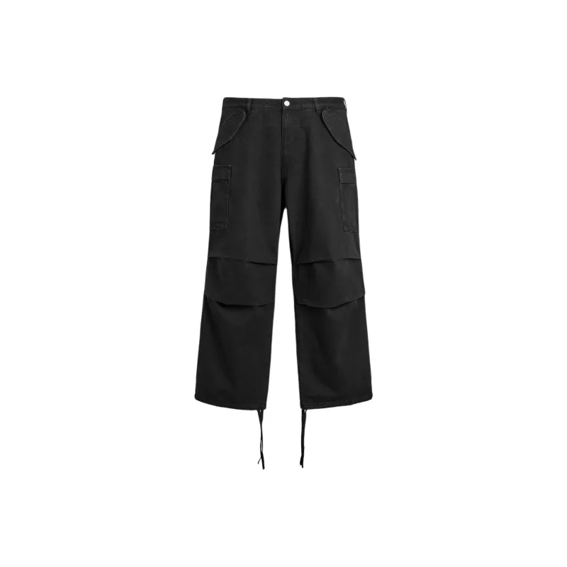 ZARA Cargo Pants Men Black-0
