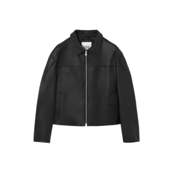 COS Leather Jackets Men Black