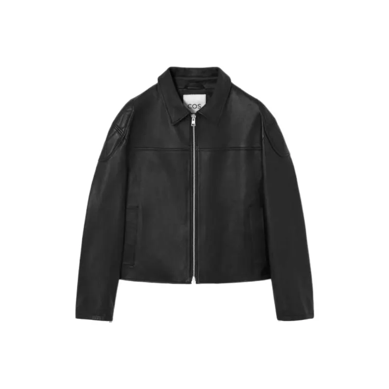 COS Leather Jackets Men Black-0