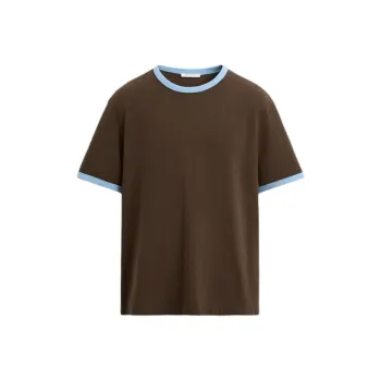 ZARA T Shirts Men Brown
