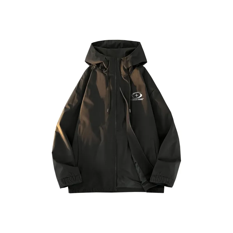 BENGEN Jackets Coats Unisex Black-0