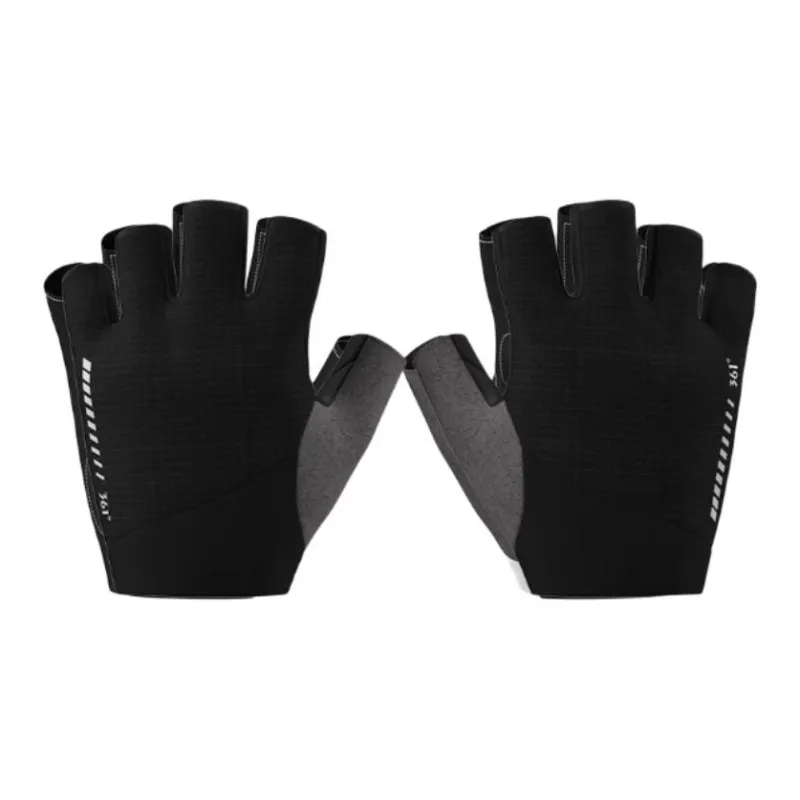 361° Cycling Gear Half Finger Gloves Everyday Unisex Black-2