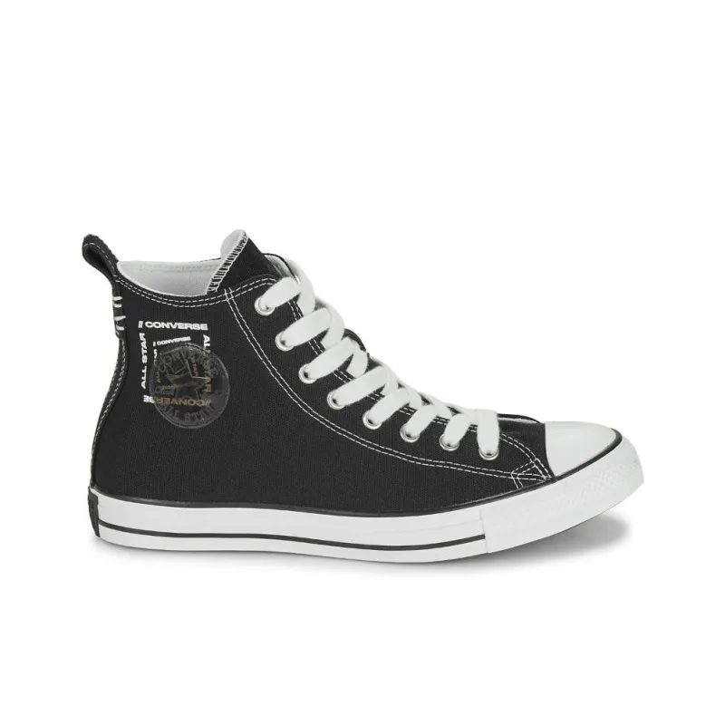 Converse All Star Anti Slip Wear Resistant High Top Canvas Shoes Men's Black-1