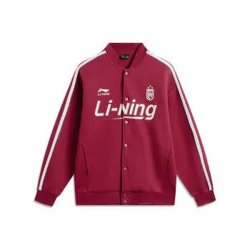 LiNing Sports Life Collection Baseball Jacket Unisex Bicycle Red