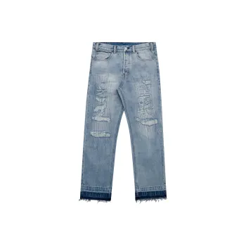 False Perception Jeans Unisex Washed Blue