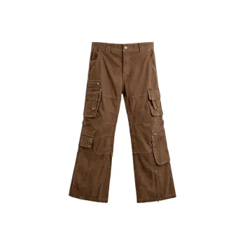 ZARA Cargo Pants Men Brown