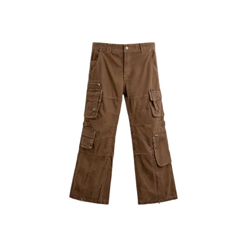 ZARA Cargo Pants Men Brown