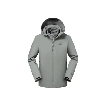 OUTDOOR PRODUCTS Waterproof, Windproof, Breathable, Abrasion Resistant, Thermal Windbreaker Jacket Men's Glacier Gray