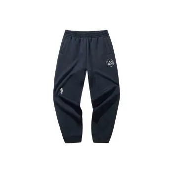 Anta Basketball Collection Knitted Sports Pants Unisex Basic Black