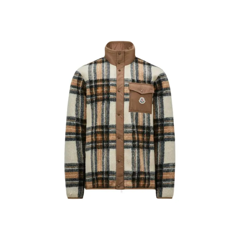 Moncler Checkered Logo Patch Jacket-0