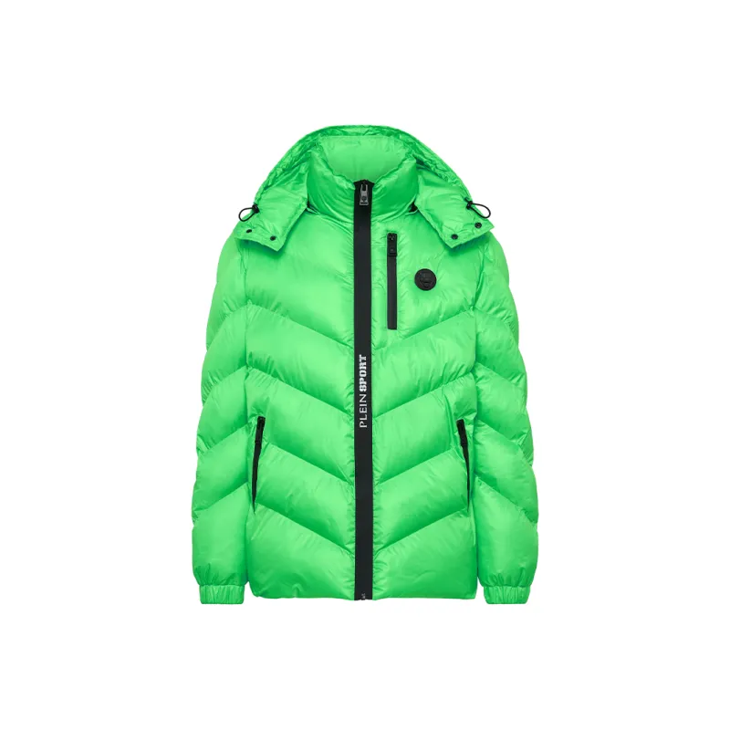PLEIN SPORT Logo patch Puffer Jacket-0