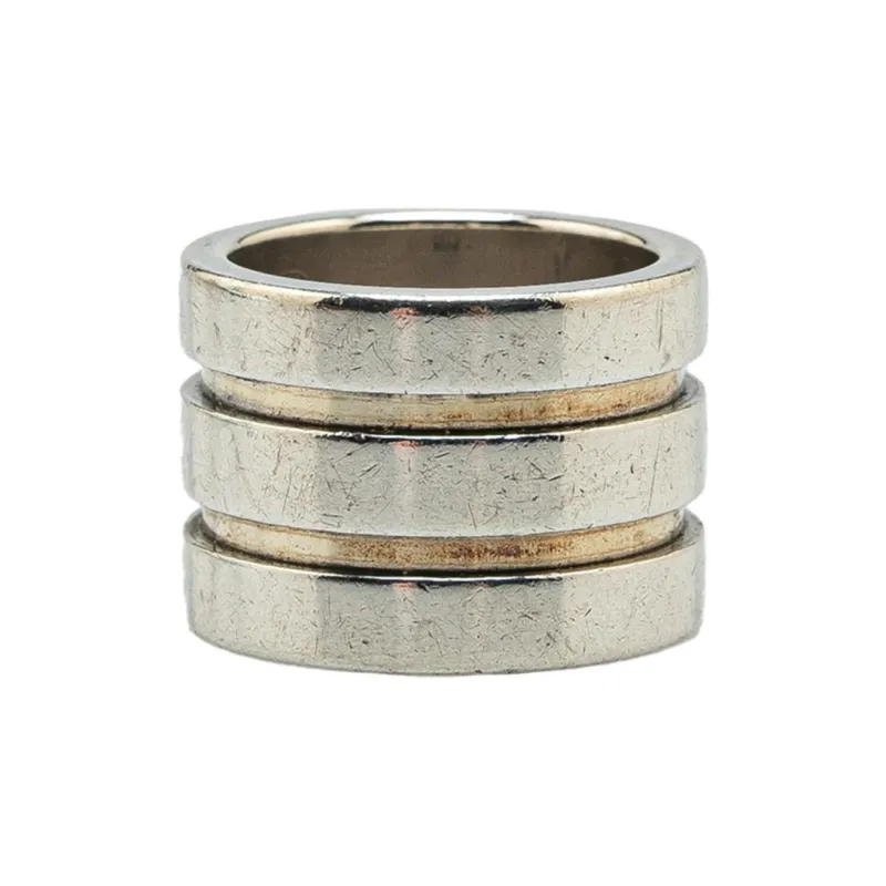 GUCCI 1990 2024 Sterling Silver Wide Band Ring-0