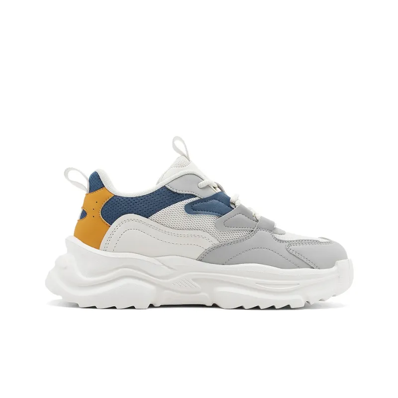 K bird Abrasion Resistant Breathable Height Increasing Low Top Chunky Sneakers Men's-13