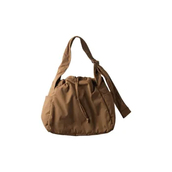 UNIQLO C Collection Polyester Shoulder Bag Unisex Camel