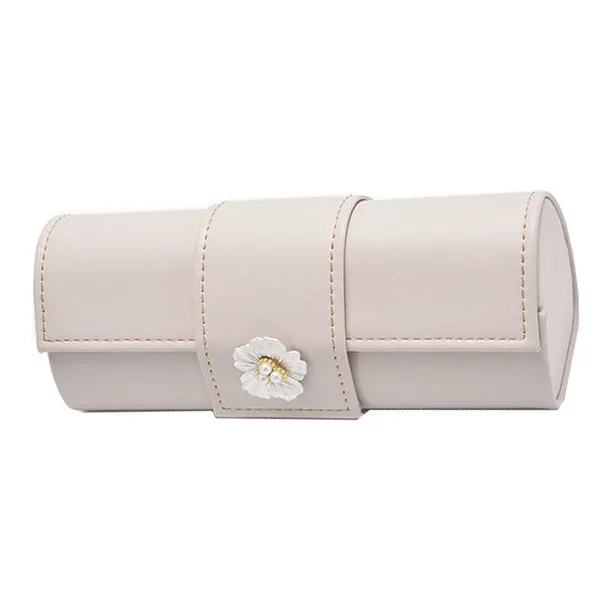 ALOENEY PU Eyeglass Pouch Medium Size Unisex Green/Beige/Brown/Gray-2